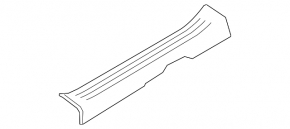 Накладка порога передняя левая Mazda CX-9 16-23 черная
