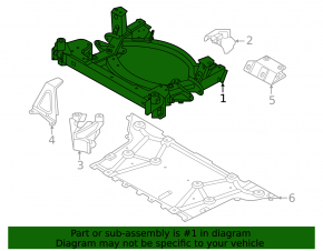 Подрамник передний BMW i4 21-26 RWD