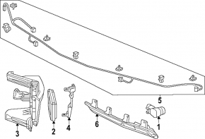 Парктроник переднего бампера Honda CRV 23-26