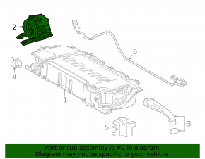 Вентилятор охлаждения ВВБ Toyota Prius 50 16-22 lithium-ion