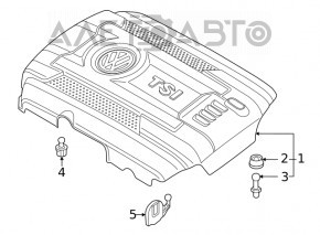 Накладка двигателя VW Passat 20-22 2.0T
