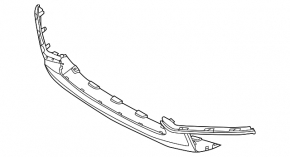 Губа переднего бампера центральная Volvo V90 17-20 usa T5, T6
