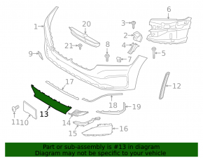 Решетка переднего бампера нижняя BMW 7 G11 G12 19-22