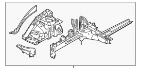 Четверть передняя левая Hyundai Sonata 18-19 hybrid