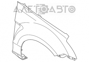 Крыло переднее правое Ford Focus 08-10 usa, серебро тычка