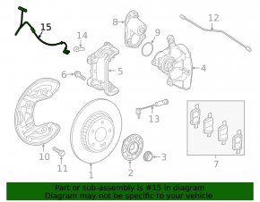 Провод датчика ABS задний левый Mercedes W213 E 17-23