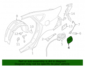 Лючок бензобака Ford Fusion mk5 13-20