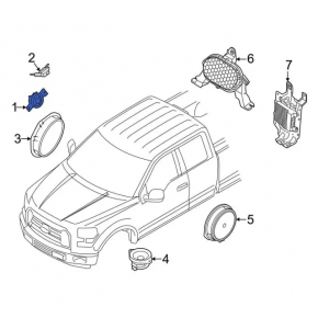 Пищалка передней панели левая Ford Escape MK4 20-26
