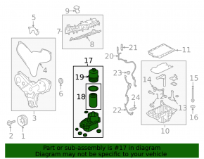Корпус масляного фильтра Land Rover Discovery 17-20 3.0D
