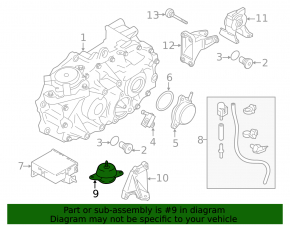 Pernele motorului stâng Nissan Leaf 11-12