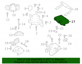 Engine Mount Control Module Infiniti QX50 19-25