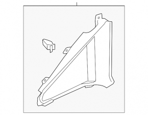 Ornamente lunetă dreapta pentru Audi A6 C7 12-18, bej, curățabil chimic, zgârieturi