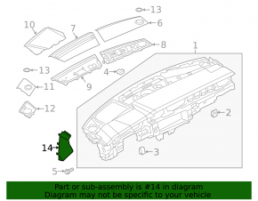 Накладка передней панели боковая правая Audi A6 C8 19-24 черная