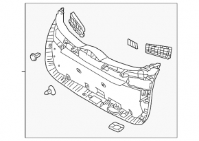 Capacul portbagajului inferior Hyundai Tucson 16-20