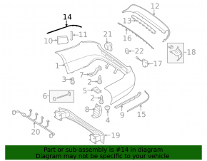 Bandă bara spate dreapta Mercedes Clasa E W212 10-13