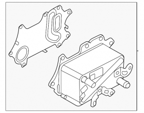 Răcitor ulei motor Land Rover Discovery 17-23 3.0 MHEV