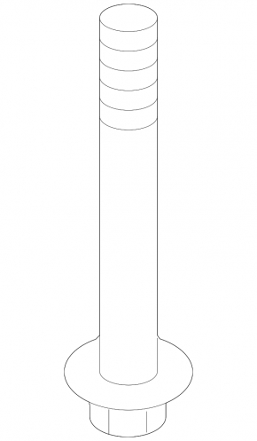 Șuruburi de fixare a cadru auxiliar spate 4buc set Polestar 2 21-130mm