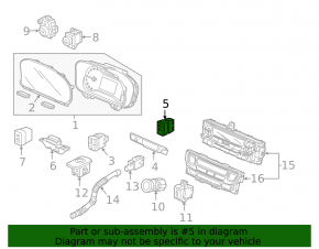Кнопка парковочного ассистента Honda Accord 13-17