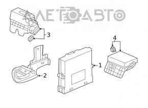 Telematics Control Unit Honda Insight 19-22 надломано крепление