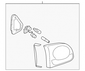 Stop interior portbagaj stânga VW Tiguan 09-11 pre-rezemare