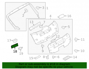 TAILGATE AUTO CONTROL MODULE Porsche Macan 15-26