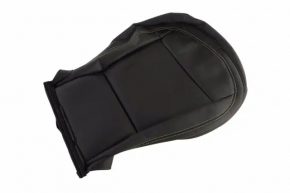 Tapițerie spătar banchetă stânga rând 2 Chevrolet Equinox EV 24-26 piele neagră, cusături roșii