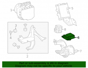 YAW RATE SENSOR Lexus IS 14-24