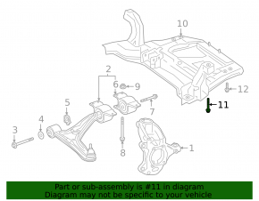Болт крепления переднего подрамника 2шт Mercedes A-class V177 19-22 103мм