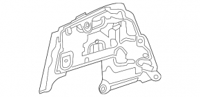 Поддон решетки дворников правый Mercedes W213 E 300 17-23