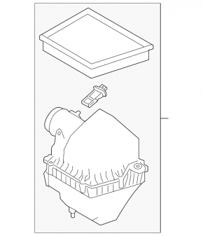 Carcasă filtru de aer pentru Land Rover Range Rover Velar 18-23 2.0T