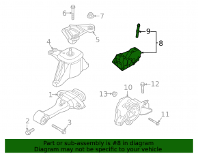 Кронштейн двигателя правый Hyundai Sonata 21-22 2.5
