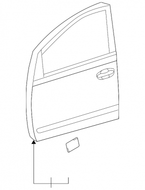 Дверь голая передняя левая Toyota Prius 20 04-09