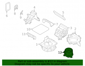 Мотор вентилятор печки Subaru Outback 20-23