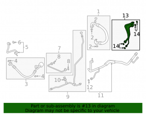 Трубка кондиционера конденсер-печка 4 Honda Clarity 18-21