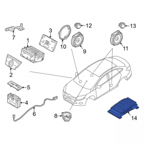 Усилитель аудио Ford Escape MK3 13-16 Sony