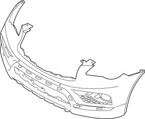 Bara față neperforată pentru Infiniti QX50 16-17 cu senzori de parcare și pilot automat