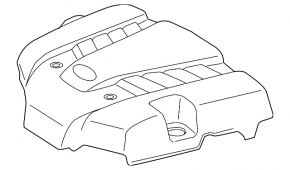 Накладка двигателя Lexus GX470 03-09