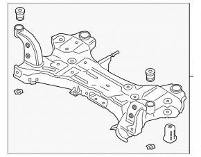 Подрамник передний Kia Forte 19-24