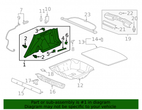 Обшивка арки правая Honda CRV 17-22