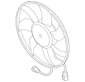 Ventilator răcire dreapta pentru Audi Q7 16-25 2.0T, 3.0T 600W