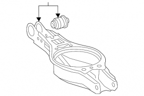 Maneta inferioară pentru arc spate dreapta Toyota Camry v70 18-