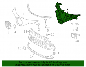 Основание решетки радиатора grill Toyota C-HR 20-21 Turkey built