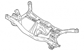 Bara spate Audi A3 8V 15-19 FWD