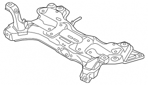 Подрамник передний Hyundai Veloster 12-17