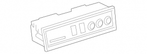 USB Hub Mercedes GLC 20-22 передний, 2 Usb-C
