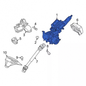 Рулевая колонка Ford Fiesta 11-19 без замка зажигания