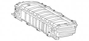 Аккумуляторная батарея ВВБ в сборе Toyota Prius 50 16-18 nickel metal