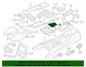 Накладка на шифтер АКПП BMW 3 F30 12-18