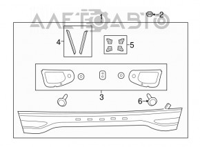 Фонарь центральный Dodge Dart 13-16 стоп, отклеилось стекло от корпуса