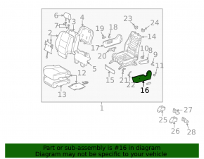 Накладка пассажирского сидения боковая левая Lexus RX300 RX330 RX350 RX400h 04-08 бежевая, трещины в креплениях, царапины, под чистку